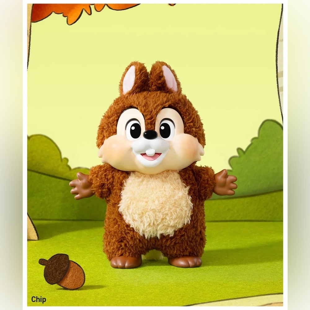 🆕 Pop Mart Disney Mickey Family Cute Together Keychain Bag Charm: Chip Chipmunk